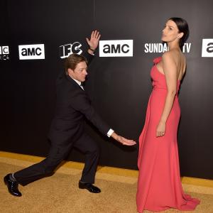Jessica Par and Kevin Rahm at event of The 67th Primetime Emmy Awards 2015