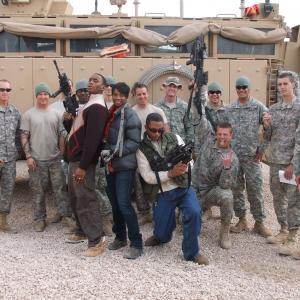 D' Lai, Elisa Perry & David Raibon Iraq performing for the troops!