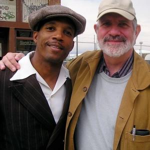 Actor David Raibon and Director Brian DePalma during the shooting of 