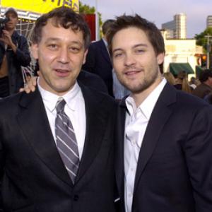 Sam Raimi and Tobey Maguire at event of Zmogus voras 2 (2004)
