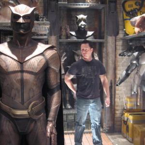 On the set of Watchmen inside the Owl Chamber Fred Cervantes and I had just finished setting up
