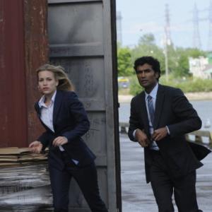 Still of Piper Perabo and Sendhil Ramamurthy in Covert Affairs 2010