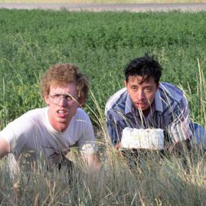 Still of Efren Ramirez and Jon Heder in Napoleon Dynamite 2004