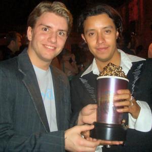 Chris Barrett and Efren Ramirez at the 2005 MTV Movie Awards VOTE 4 PEDRO After Party celebrating the Napoleon Dynamite victory