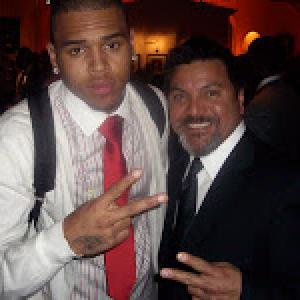 RB Award winning Artist Chris Brown  Daniel Ramos at SonyBMI Clive Davis Party at The Beverly Hills Hotel in Beverly Hills Ca