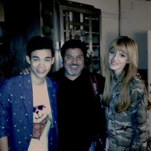 Shake It Up stars Roshon Fegan  Bella Thorne film a promotional video with Director Daniel Ramos in Los Angeles Ca 2013