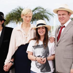 John C Reilly Lynne Ramsay Tilda Swinton and Ezra Miller at event of We Need to Talk About Kevin 2011