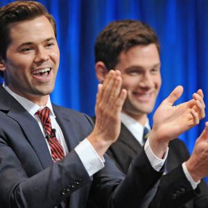 Justin Bartha and Andrew Rannells at event of The New Normal 2012