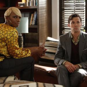 Still of Andrew Rannells and NeNe Leakes in The New Normal (2012)