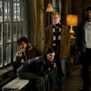 Still of Idina Menzel Anthony Rapp and Tracie Thoms in Rent 2005