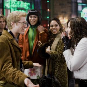 Still of Rosario Dawson Wilson Jermaine Heredia Idina Menzel Adam Pascal Anthony Rapp and Tracie Thoms in Rent 2005