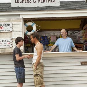 Still of Sam Rockwell, Liam James and Jim Rash in The Way Way Back (2013)