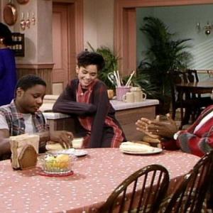 Still of Lisa Bonet, Bill Cosby, Phylicia Rashad and Malcolm-Jamal Warner in The Cosby Show (1984)