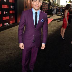 Actor Victor Rasuk arrives at the premiere of 'Godzilla' held at the Dolby Theatre on May 8, 2014 in Los Angeles, California.