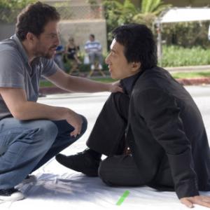 Jackie Chan and Brett Ratner in Rush Hour 3 2007