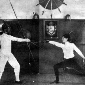 Gabriel and his first wife Margaret indulge in their morning exercise while he films Hypnotise and she tours in Australia 1932