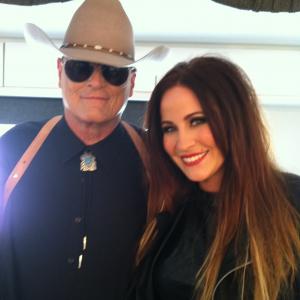 Me and Chelsea Bain on set of her video James Dean