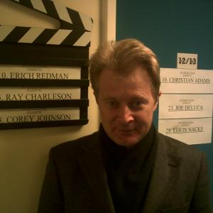 Erich Redman on set of United 93, Pinewood Studios
