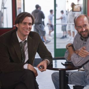 Still of Jim Carrey and Peyton Reed in Yes Man (2008)
