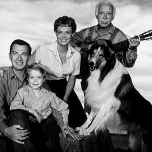 Lassie Hugh Reilly June Lockhart Jon Provost Lassie C 1959 CBS