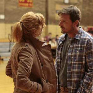 Still of David Chisum and Kelly Reilly in Black Box 2014