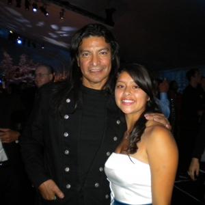 Chelsea and Gil Birmingham at the Eclipse Premeiere After Party