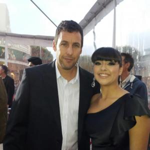 Chelsea with Adam Sandler at the Jack and Jill premiere