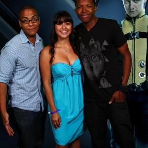 Chelsea Rendon, Barnaby Barrilla and Denzel Whitaker at the Xmen First Class dvd release party
