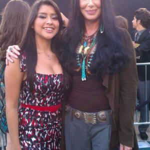 Chelsea and Cher at the premiere of Zookeeper