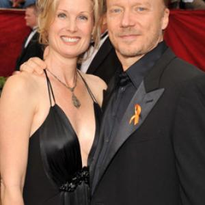 Paul Haggis and Deborah Rennard at event of The 80th Annual Academy Awards 2008