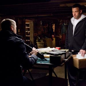 Still of Ben Affleck and Jeremy Renner in Miestas 2010
