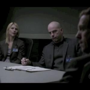 Claire Danes Anthony Reynolds and Damian Lewis in Homeland 2012