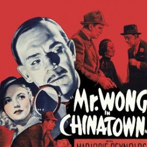 Boris Karloff Marjorie Reynolds and Grant Withers in Mr Wong in Chinatown 1939