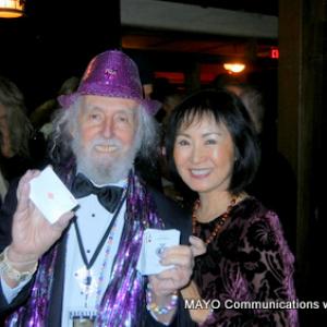 Alexis Rhee at a breast cancer awareness event with a Magician 2011