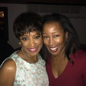 With beautiful and talented Marva Hicks Closing night party for Motown the Musical!