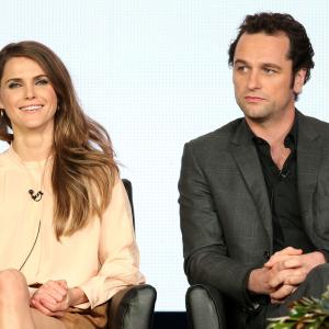 Keri Russell and Matthew Rhys at event of The Americans 2013