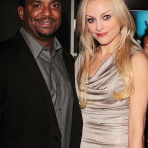 Alfonso Ribeiro with wife Angela at the A Haunted House premiere