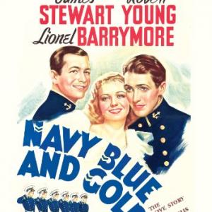 James Stewart Robert Young and Florence Rice in Navy Blue and Gold 1937
