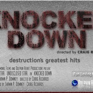 Key art concept for crime drama feature Knocked Down written by Shawn P Downey and directed by Craig Richards