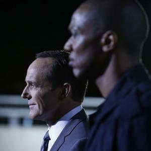 Still of Clark Gregg and J August Richards in Agents of SHIELD 2013