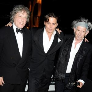 Johnny Depp, Tom Stoppard, Keith Richards