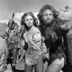 Still of Raquel Welch and John Richardson in One Million Years BC 1966
