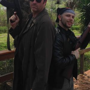 Tommy and Joe (Bryan Hughes) ready to save the world from zombies in 