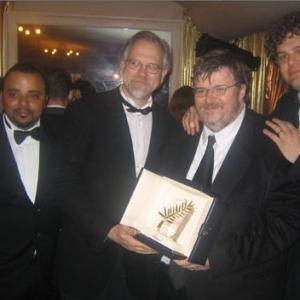 T Woody Richman Kurt Engfehr 2004 Palm DOr for Fahrenheit 911 Michael Moore  Christopher Seward