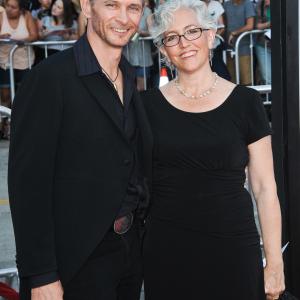 Brett Rickaby and wife Laurie LeBlanc Rickaby at Premiere of A Million Ways to Die in the West
