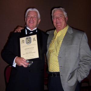 WWE Senior Vice President Pat Patterson Presents the 2007 Reel Honoree Award to Rock Riddle  CAC Convention Las Vegas NV