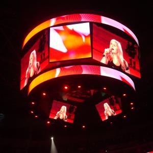 Singing the National Anthem at the Los Angeles Kings, 2011