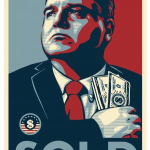 Shepard Faireys portrait of Frank Ridley as Gil Fulbright