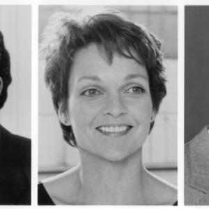 Still of Nancy Travis, William Petersen, Pamela Reed, Peter Riegert and Deborah Rush in Passed Away (1992)