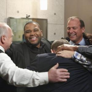 Still of Anthony Anderson Jesse Burch Richard Riehle and Raja Deka in Blackish 2014